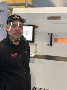 Face-shield-on-head Face-shield-on-head