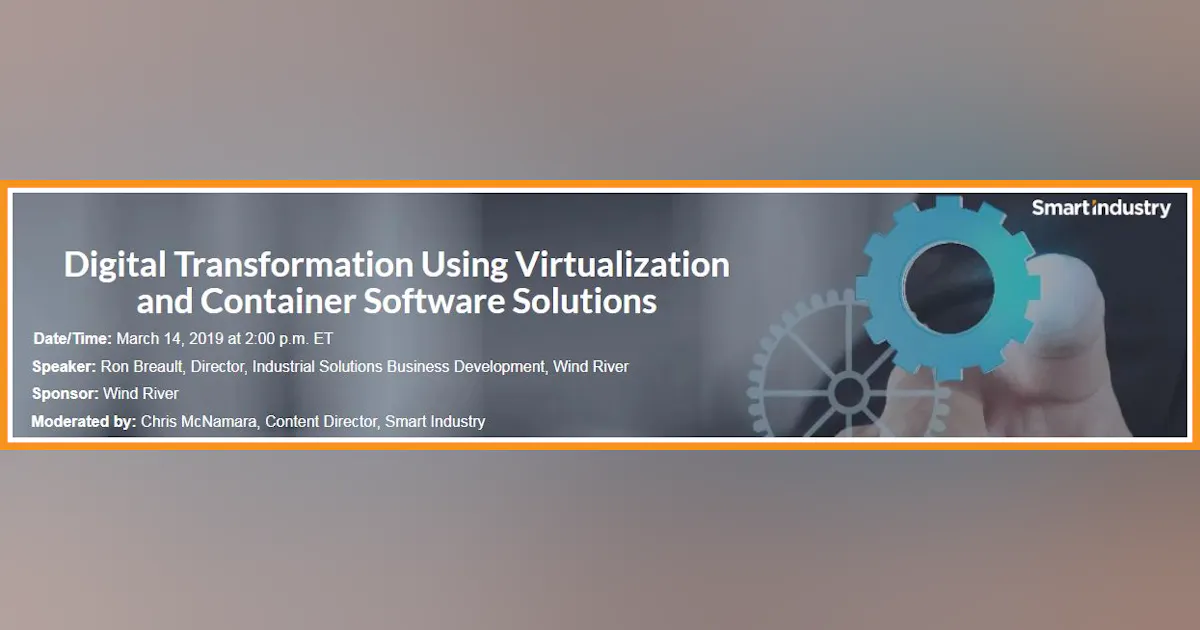 Webinar Preview: Digital transformation via virtualization & containers ...