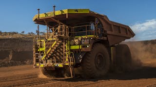 Caterpillar-mining-truck-at-an-iron-ore-pit