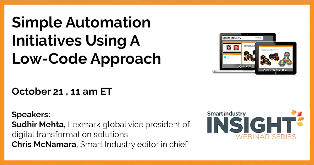 INSIGHT webinar preview: Learning simple, low-code automation | Smart ...