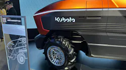 A next-gen concept Kubota machine on display in January at the Consumer Electronics Show in Las Vegas.