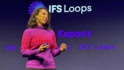 Somya Kapoor, CEO of IFS Loops, reviews updates to the company's industrial AI product at IFS Industrial X in New York. Somya Kapoor, CEO of IFS Loops, reviews updates to the company's industrial AI product at IFS Industrial X in New York.