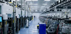 Wolfspeed's manufacturing facility. The company develops and manufactures wide-bandgap semiconductors and specializes in silicon carbide materials and devices for applications in transportation, power supplies, power inverters, and wireless systems. Wolfspeed's manufacturing facility. The company develops and manufactures wide-bandgap semiconductors and specializes in silicon carbide materials and devices for applications in transportation, power supplies, power inverters, and wireless systems.